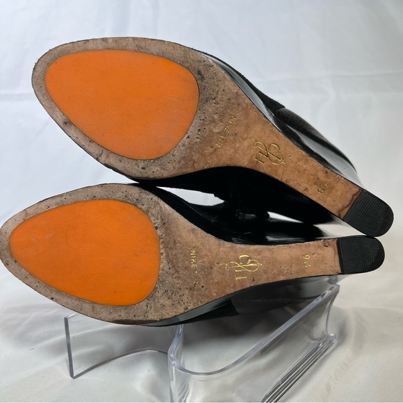 Cole Haan Martina Leather Wedge Platform Ankle Boots Booties Size 9 - Picture 12 of 16